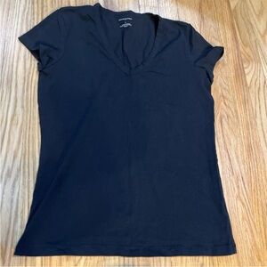 Banana Republic Black V-Neck Women's Top L
